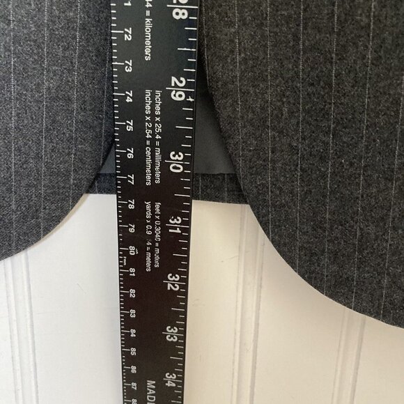 C&R Clothiers Gray Pin Stripe Virgin Wool Lined Suit Jacket Blazer Japan-42R - Picture 16 of 16